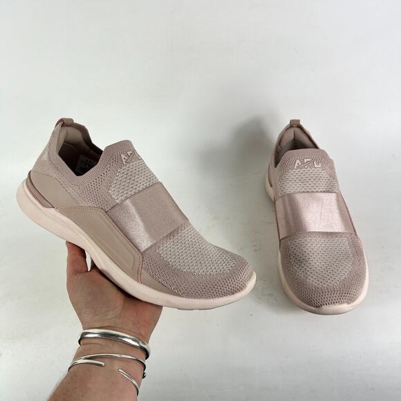 APL Athletic Propulsion Labs Techloom Bliss Sneaker Women's 9 Rose Dust Shoes - Picture 1 of 11